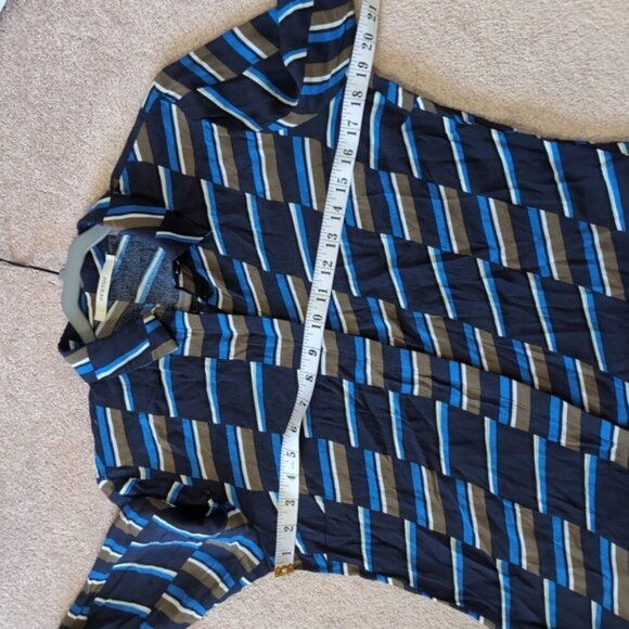 Revolve Gestuz Sifka Boho Ruffle Geometric Whimsical Fairy Stripes Ruffle S - Picture 5 of 9